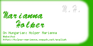marianna holper business card